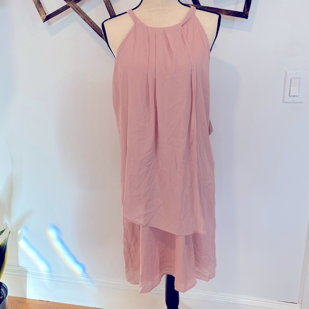 Light Pink Halter Dress